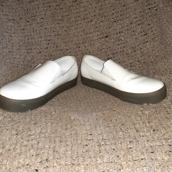 SATURDAYS NEW YORK CITY-Shiny White Leather Loafers-Sz 11-Excellent - Picture 4 of 8